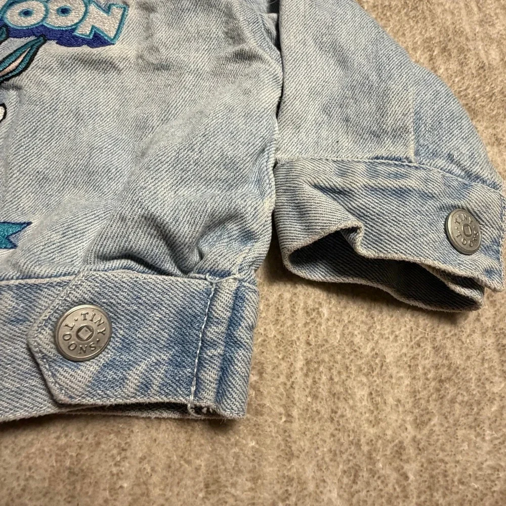 Vintage 1994 Tiny Toon Adventures‎ Denim Jacket Baby 12 Months Embroidered